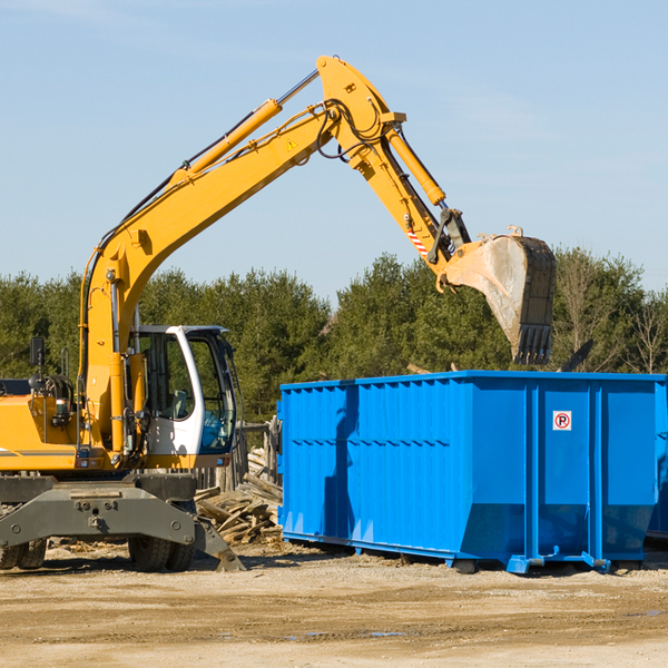 can i choose the location where the residential dumpster will be placed in Dahinda IL